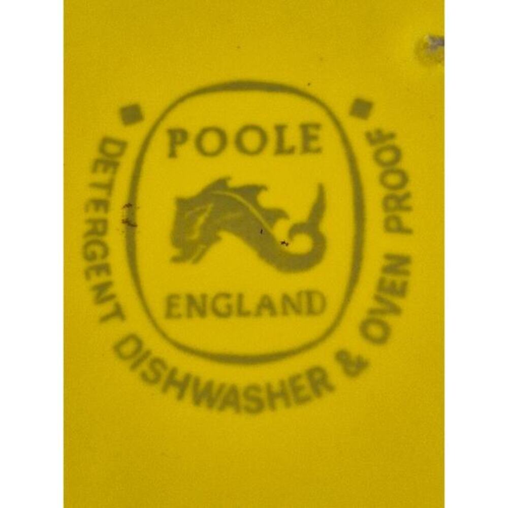 VTG MCM Poole Yellow Herb Garden Sage Casserole‎ Dish 2.5 Quart Rectangular Lid - Picture 2 of 11
